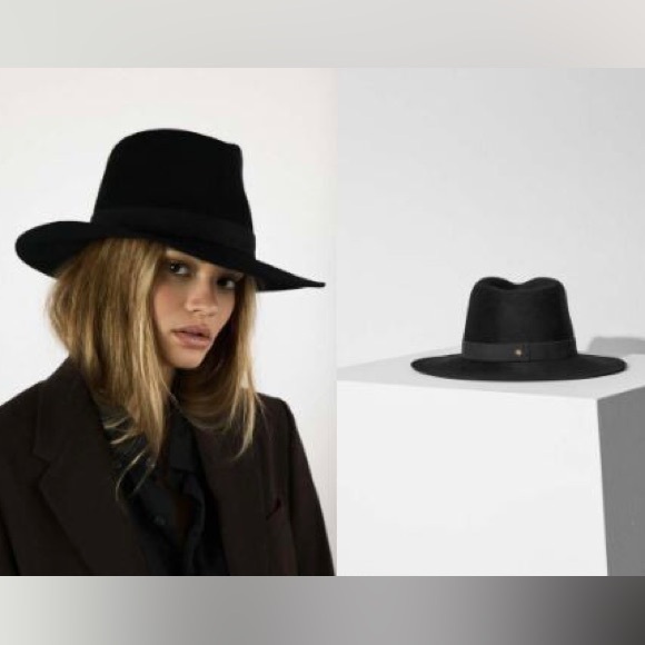 Janessa Leone Luca Packable Hat in BLACK main image 6